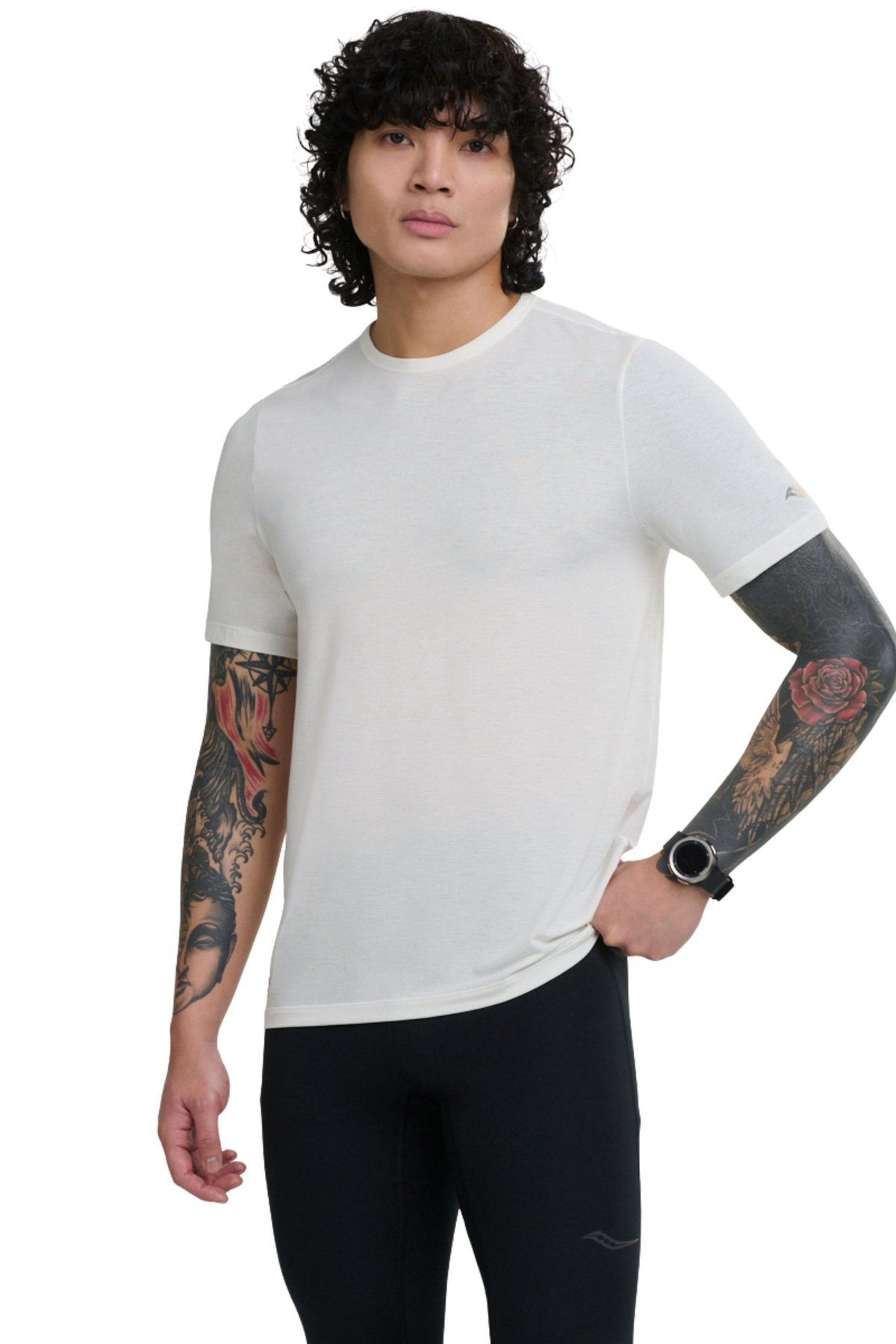 Stopwatch Short Sleeve Ivory Heather