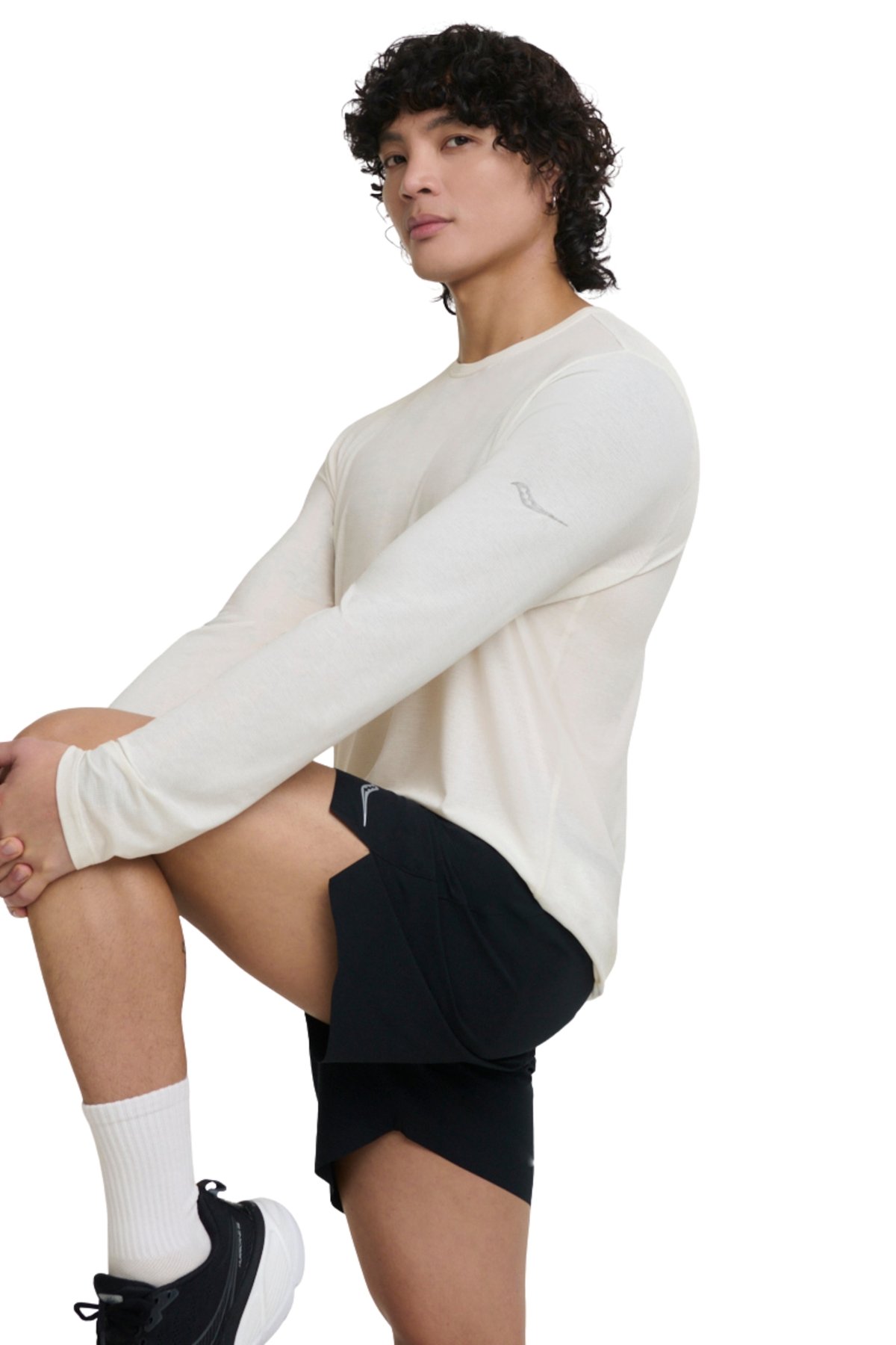 Stopwatch Long Sleeve Ivory Heather