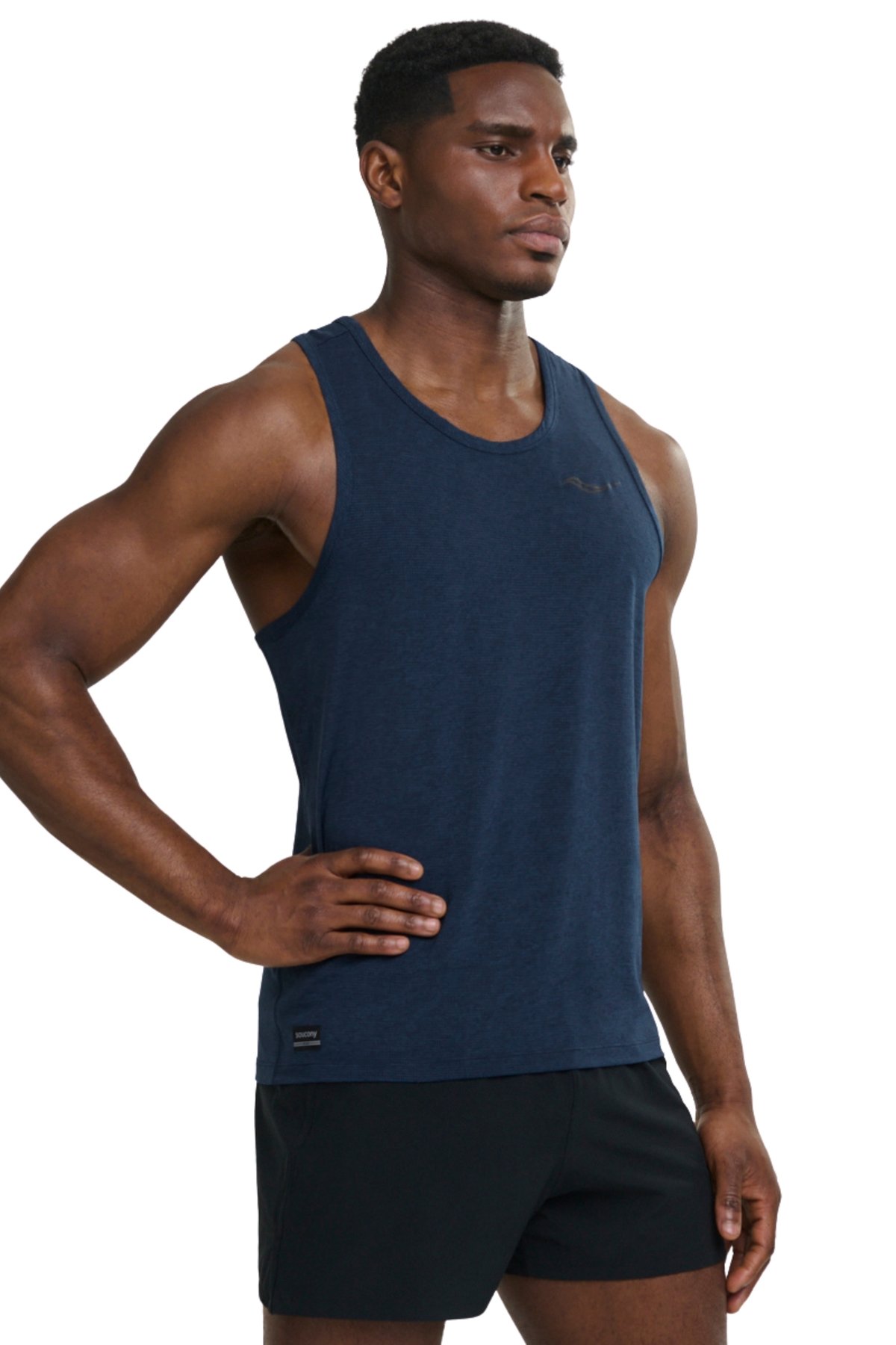 Stopwatch Singlet Navy Heather