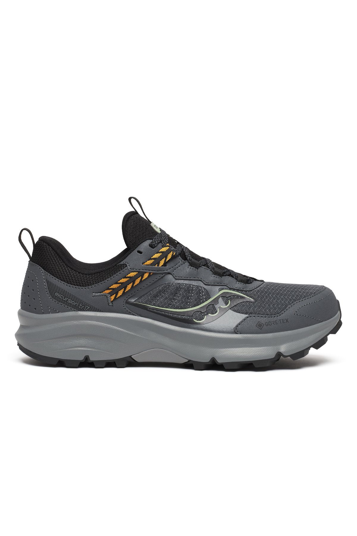 Men's Excursion 17 Gore-tex Trail Running Shoes in Shadow Black | Men's ...