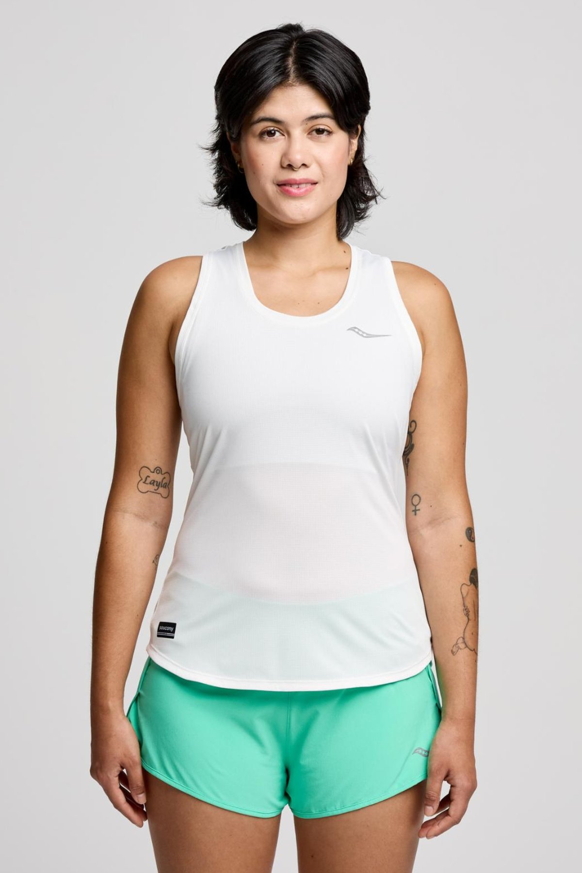 Stopwatch Singlet White