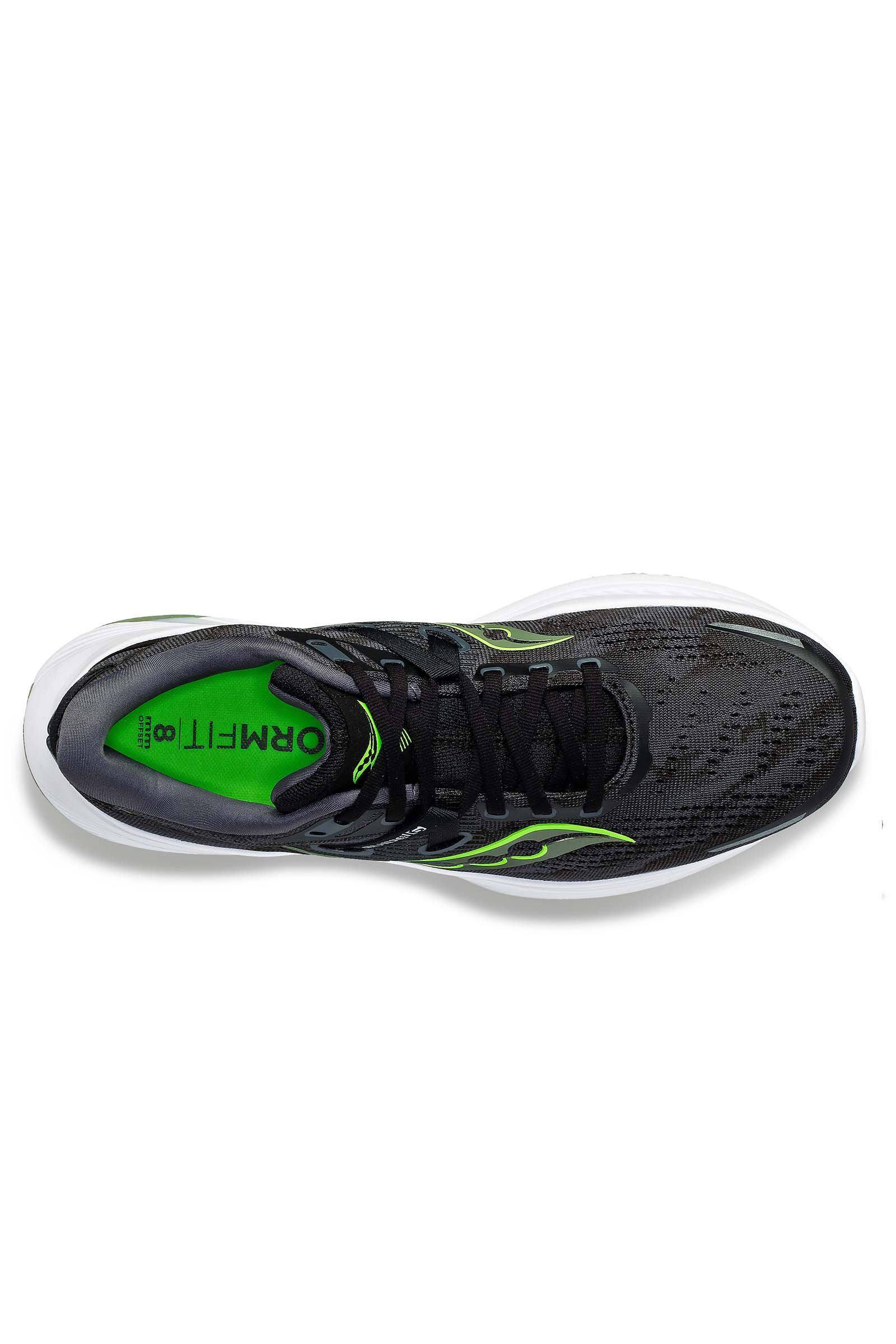 Men's Guide 16 Black Glade Supportive Running Shoe Upper 
