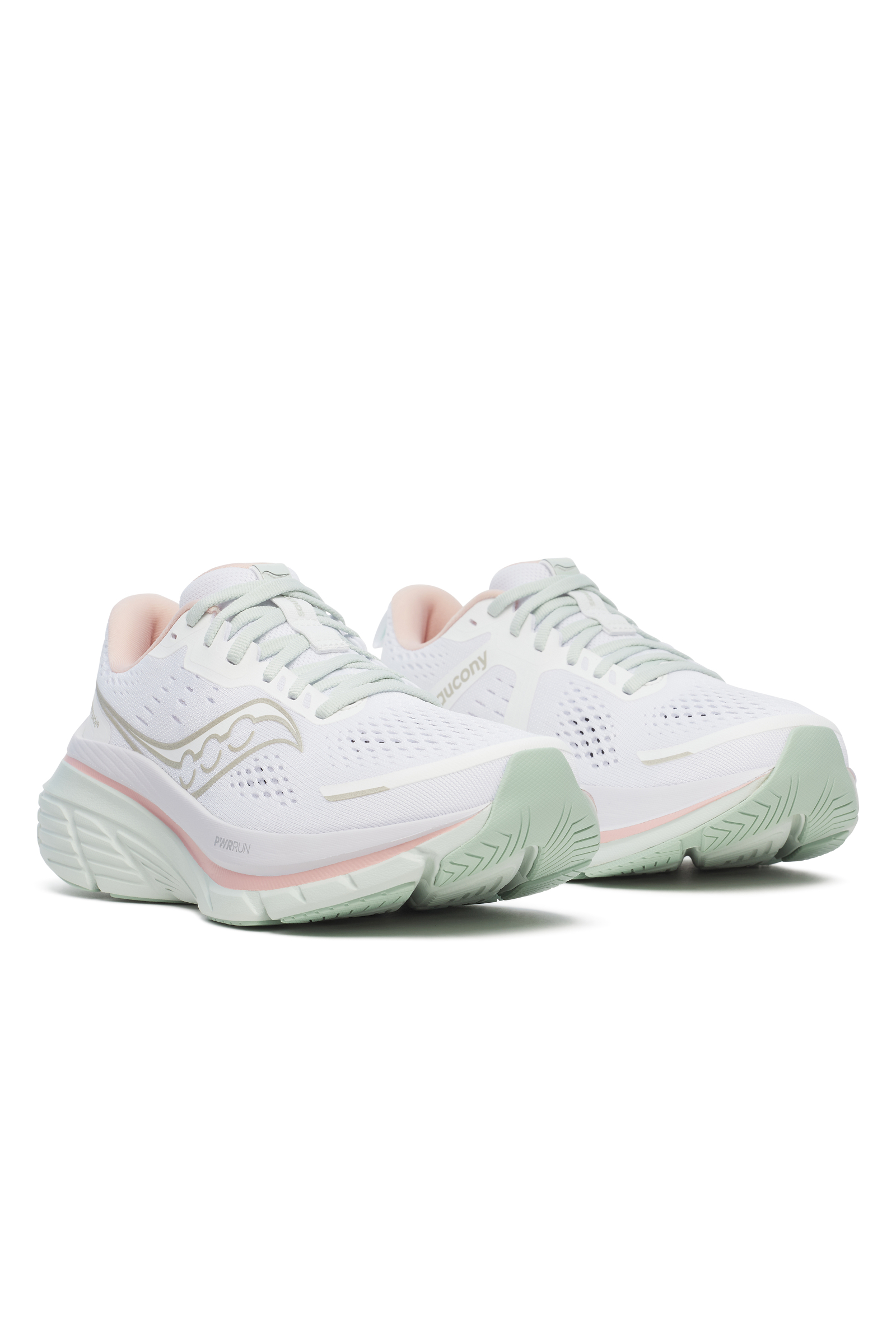 Guide 18 White/Mist | Women's Everyday Running Shoes | Saucony