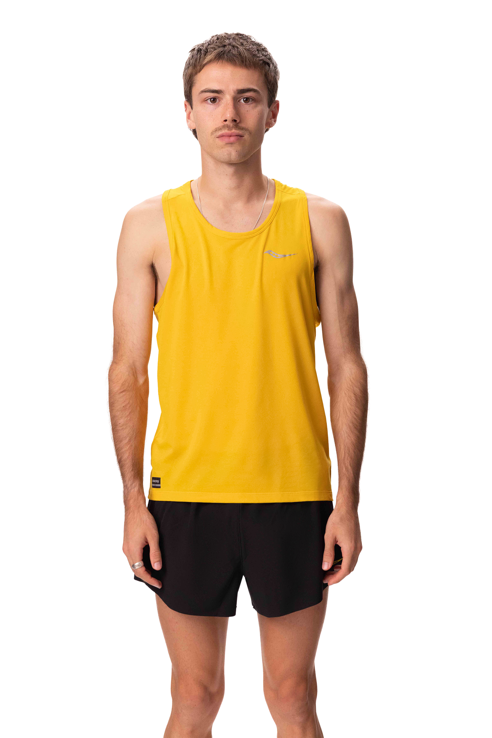 Stopwatch Singlet Golden Heather | Saucony Australia